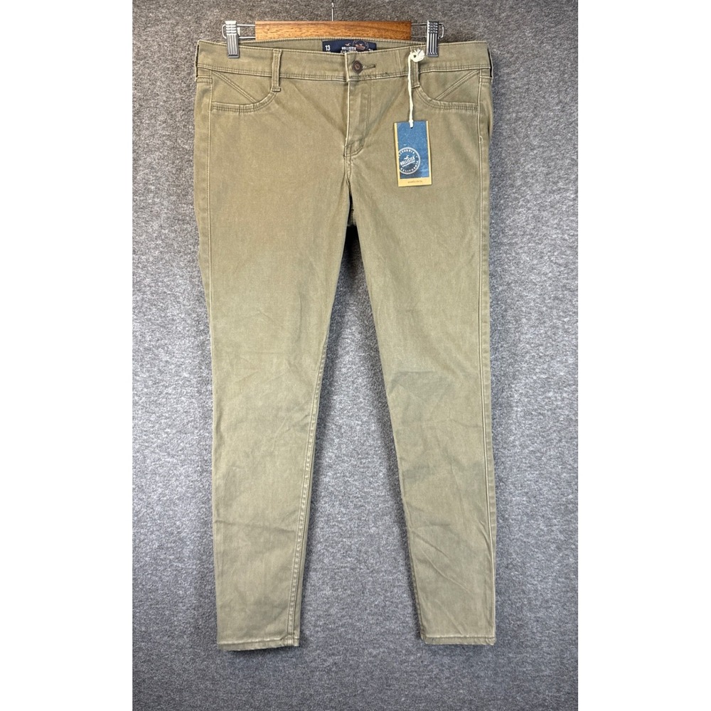 Hollister Jean Legging Womens 31 Olive Green New Advanced Stretch Skinny Pants